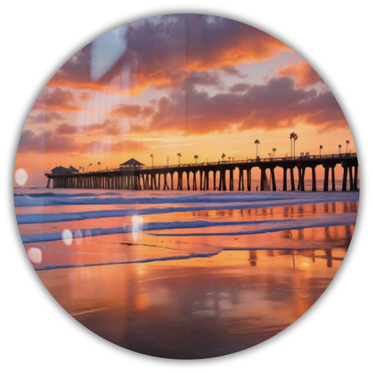 San Diego Pier Sunset Art Print