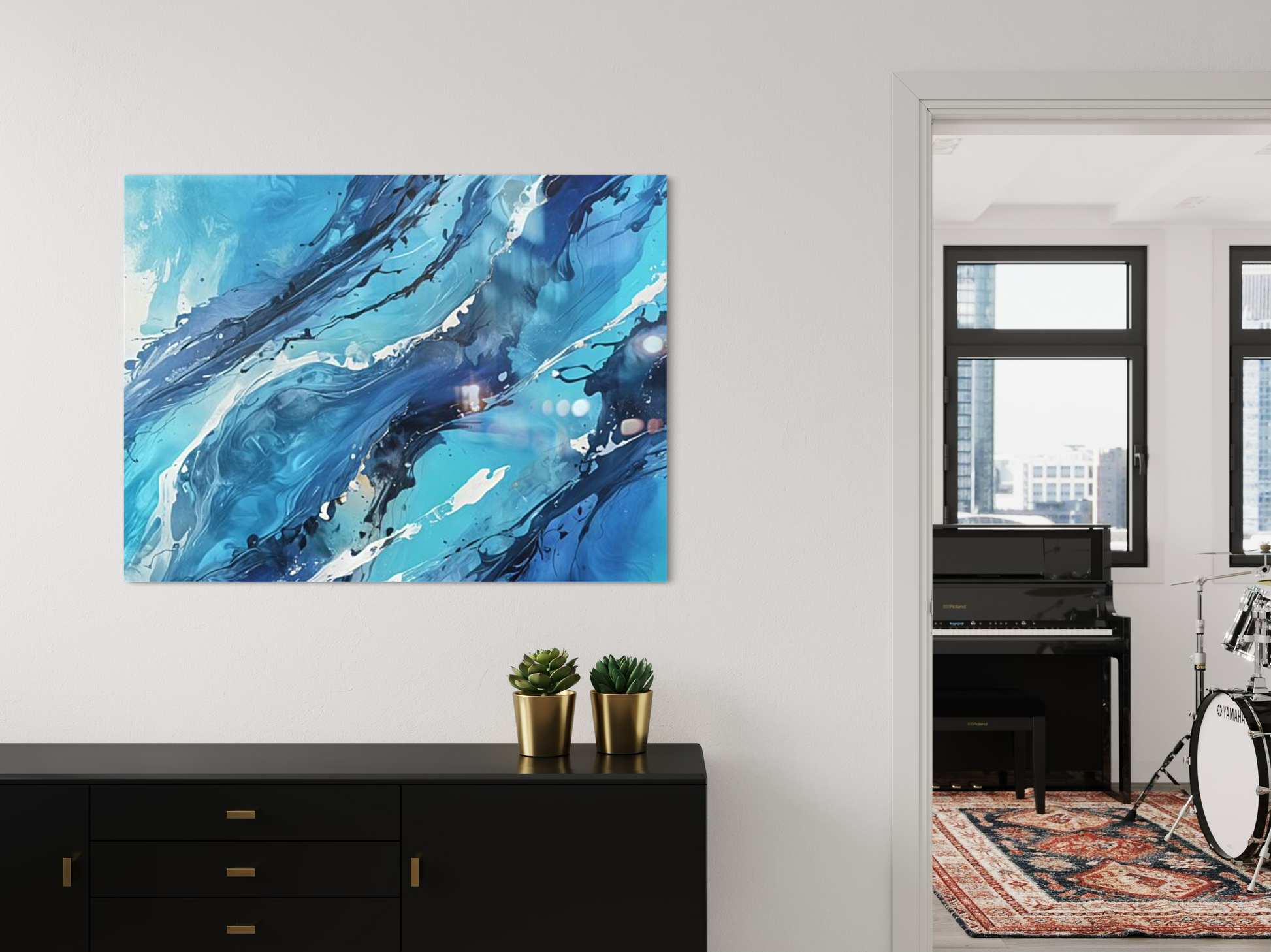 Serene Disarray Abstract Wall Art Print
