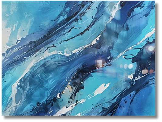 Serene Disarray Abstract Wall Art