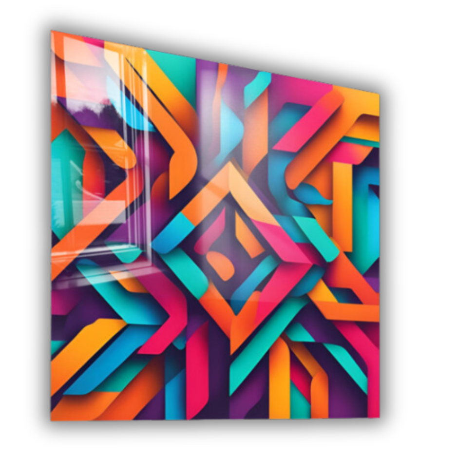 Squared Creation Abstract Metal Wall Art