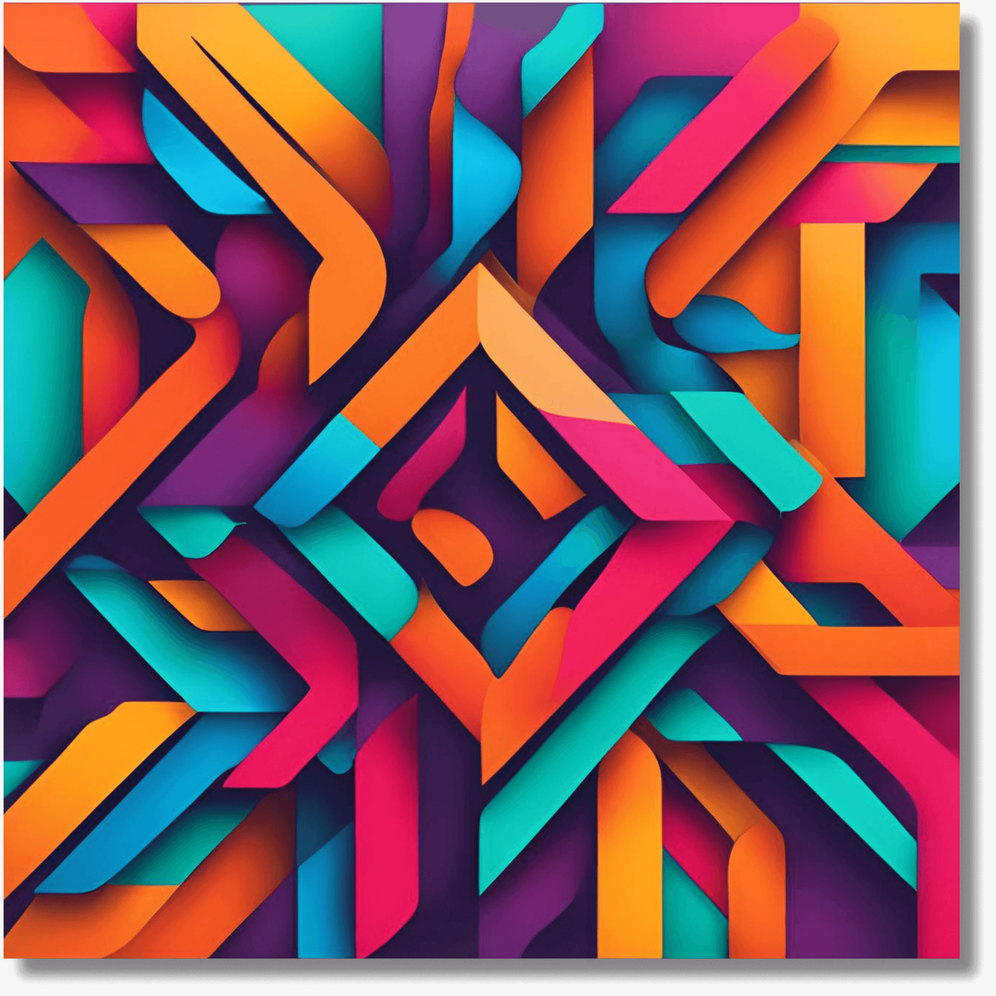 Squared Creation Abstract Wall Art