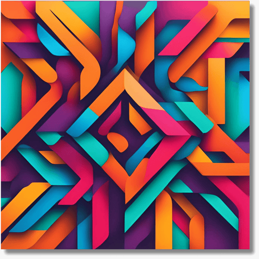 Squared Creation Abstract Wall Art