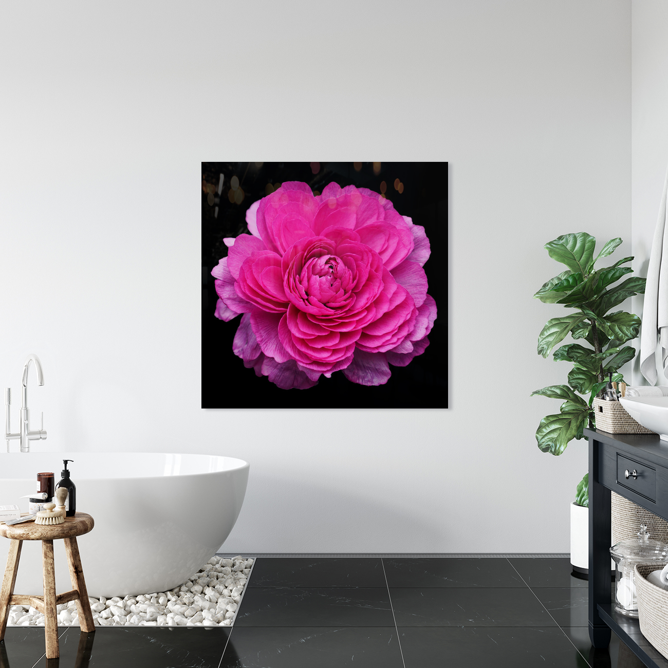 Stunning Ranunculus Flower Hanging Wall Art