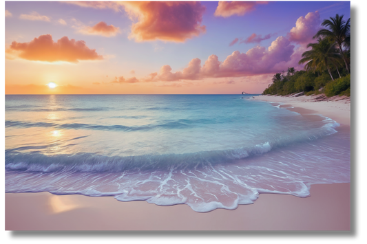Turks and Caicos Beach Sunset - Wall Art