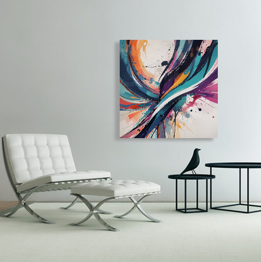 Twisted Abstract Hanging Wall Art