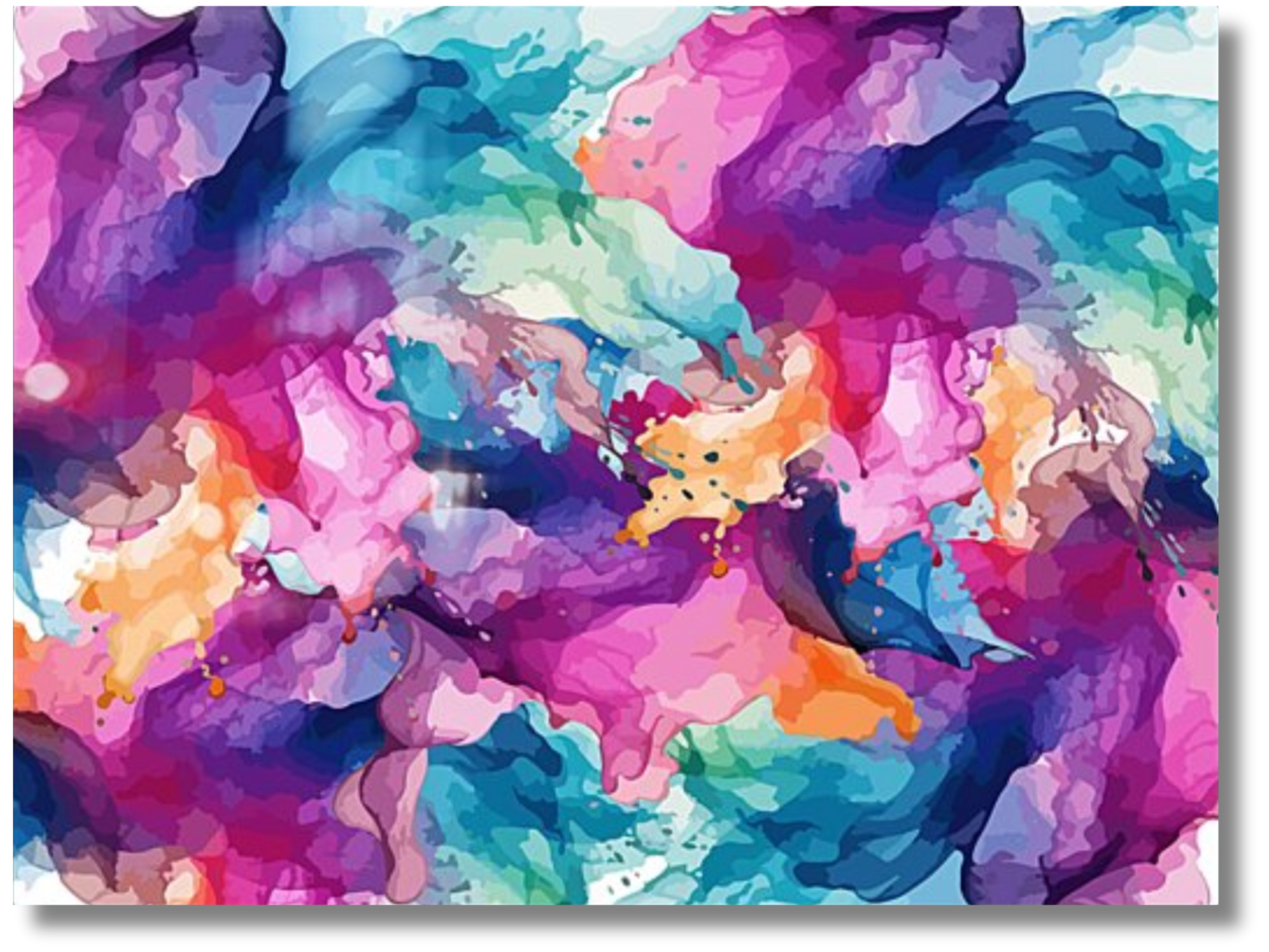 Vibrant Bliss Abstract Artwork