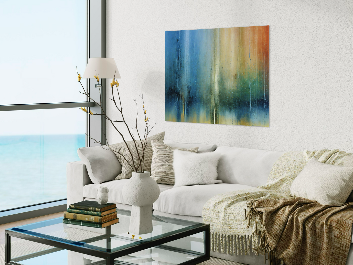  Vibrant Rain Chaos Abstract Wall Art