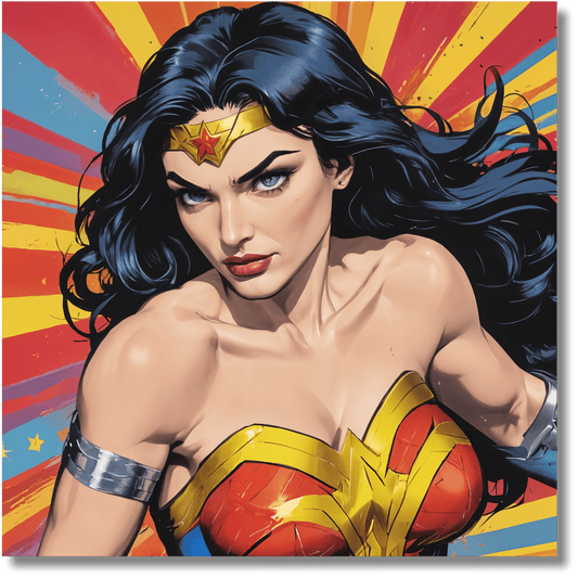 Wonder Woman II - Pop Art Metal Print 